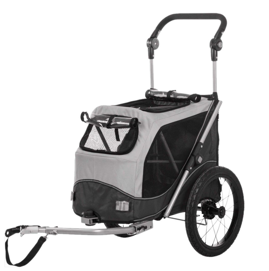Trixie Cykelvagn Quick-Fold för hund M, Grå